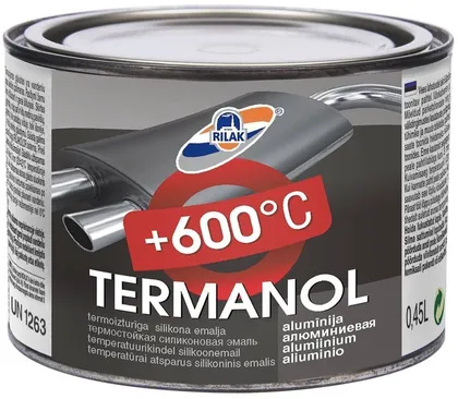 VÄRV TERMANOL EMAIL 600°C MATT ALUMIINIUM 0,45L
