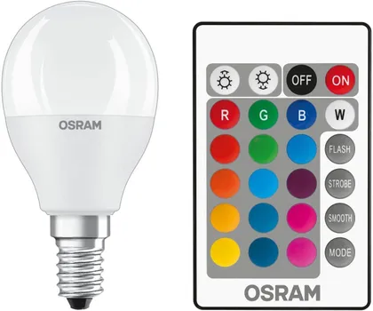 LED LAMP OSRAM 5,5W P45 827 RGB E14 PULT