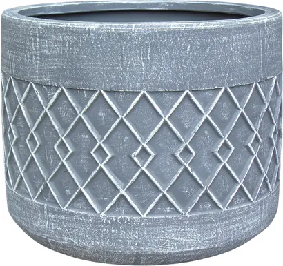 ÜMBRISPOTT KERAAMILINE 39X39X30CM HALL-VALGE