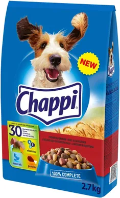 LEMMIKLOOMA KUIVTOIT CHAPPI LOOMALIHA-LINNULIHAGA 2,7KG