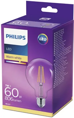 LED LAMP PHILIPS CLASSIC FILAMENT 7W E27 G93 806LM