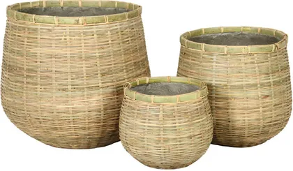 ÜMBRISPOTT CANXE BAMBUS 47X47X41CM