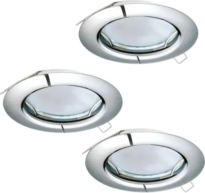 RIPPLAEVALGUSTI EGLO PENET 3X3W LED 240LM 3000K Ø78MM KROOM