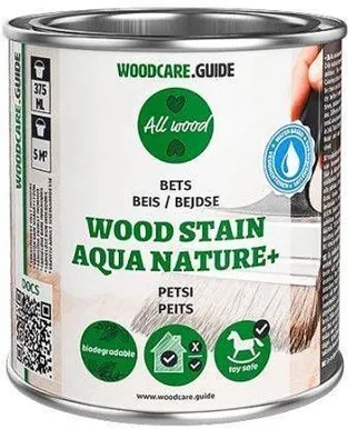 PUIDUPEITS WOODCARE GUIDE WOOD STAIN AQUA NATURE+ 375ML MUST