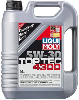 MOOTORIÕLI LIQUI MOLY TOP TEC 4300 5W30 C2 5L