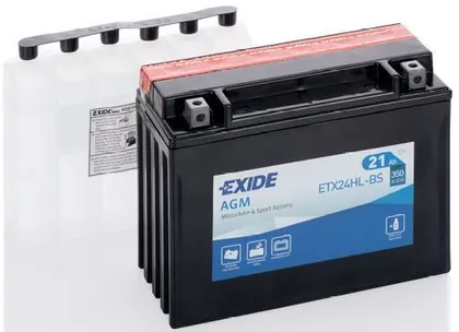 MOTOAKU EXIDE 12V 21AH YTX24HL-BS AGM 205X87X162MM