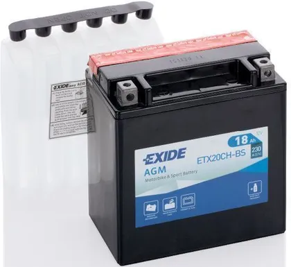 MOTOAKU EXIDE 12V 18AH YTX20CH-BS AGM 150X87X161MM