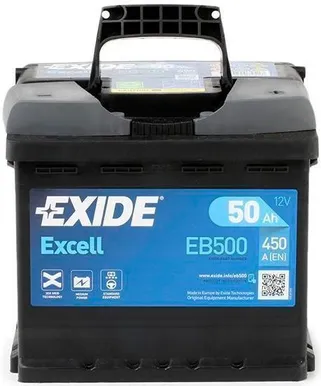 AUTOAKU EXIDE EXCELL 50AH 450A 207X175X190MM