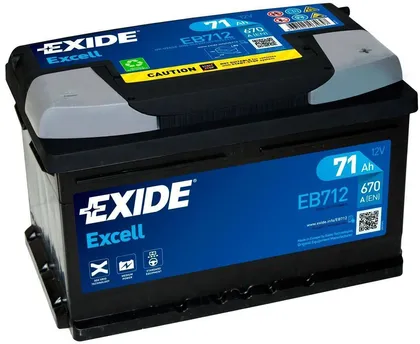 AUTOAKU EXIDE EXCELL 71AH 670A 278X175X175MM