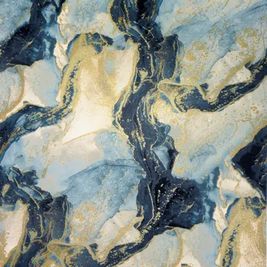 TAPEET ARTHOUSE ABSTRACT MARBLE TEAL/GOLD 0,5X10,5M