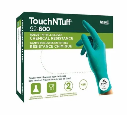 ÜHEKORDSED NITRIILKINDAD ANSELL TOUCHNTUFF 92-600 20TK XL/10