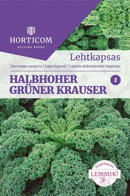 SEEMNED HORTICOM LEHTKAPSAS HALBHOHER GRÜNER KRAUSER 50TK