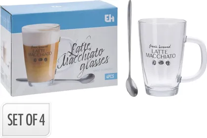 KLAASIDE KOMPL. LATTE MACCHIATO 300ML, 4-OSALINE