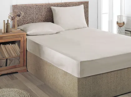 VOODILINA CREYA CREMA 210X220CM, 100% PUUVILL