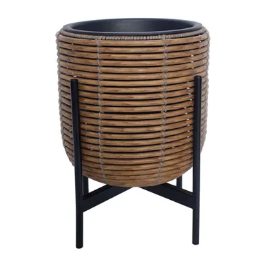 LILLEPOTT WICKER ALUSEGA 30X30XH38CM PRUUN
