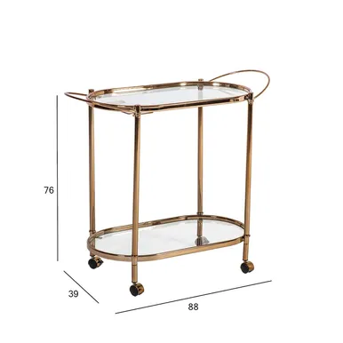 SERVEERIMISLAUD GENUA 88X39XH76CM KULDNE