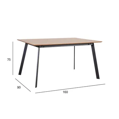 SÖÖGILAUD HELENA 160X90X75CM TAMM