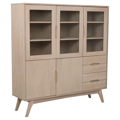 VITRIINKAPP MARTE 140X40XH148CM, VALGE