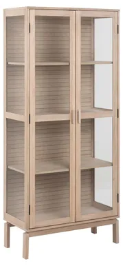 VITRIINKAPP LINLEY 80X40XH180CM, BEEŽ
