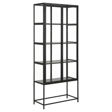 VITRIINKAPP SEAFORD 77X35XH185,6CM, MUST