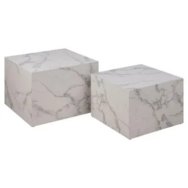 DIIVANILAUAD 2TK DICE 58X58XH40CM, VALGE