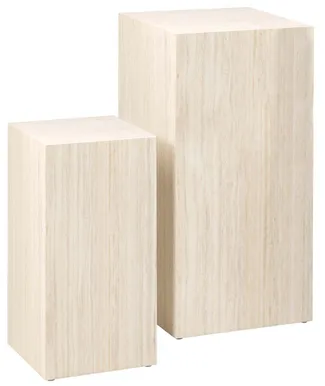POSTAMENT DICE 35X35XH70CM, BEEŽ