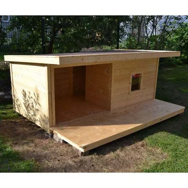 SOOJUSTAMATA KOERAKUUT TERRASSIGA MAX 2 NATURAALNE