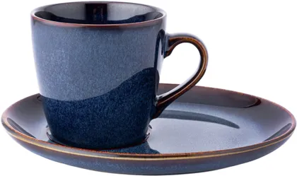 KOHVITASSI JA ALUSTASSI KOMPLEKT ALTOM DESIGN REACTIVE NAVY 310ML+20CM