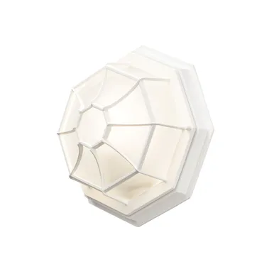 VÄLISVALGUSTI KONSTSMIDE BUDGET FLUSH SEINALE 60W IP23 E27 VALGE