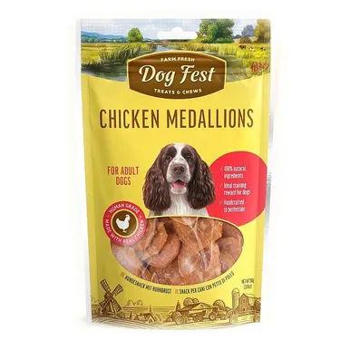 KANALIHA MEDALJONID KESKMISTELE KOERTELE DOGFEST 10X90G