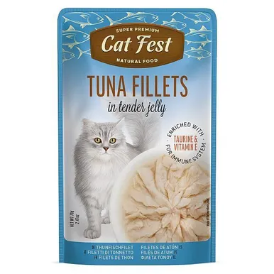MÄRGTOIT KASSIDELE CATFEST TUUNIKALA ŽELEES 12X70G