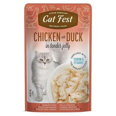 MÄRGTOIT KASSIDELE CATFEST KANA JA PART ŽELEES 12X70G