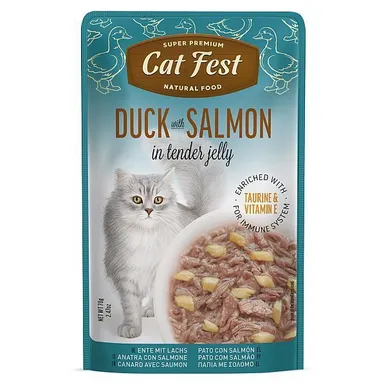 MÄRGTOIT KASSIDELE CATFEST PART JA LÕHE ŽELEES 12X70G