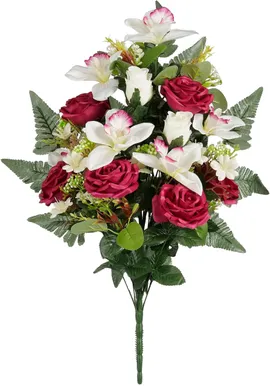 KUNSTLILLE KIMP MICA DECORATIONS 66X33X13CM FUKSIA