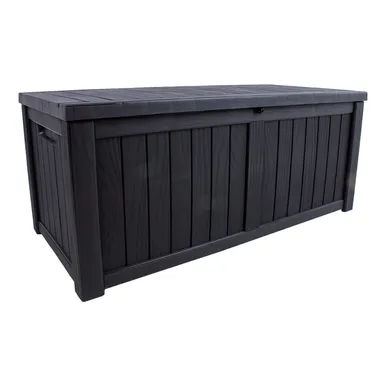 SÄILITUSKAST PRAIA 143X67,5X60,5CM/450L, MUST PLASTIK