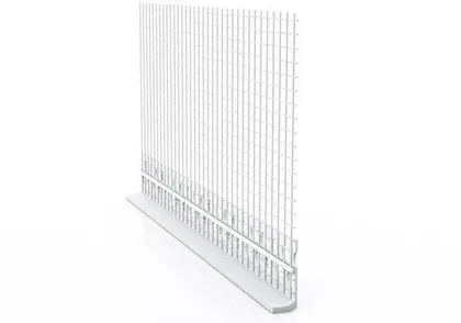 KROHVILÕPETUSPROFIIL ALBAU EST 15MM 100MM PVC