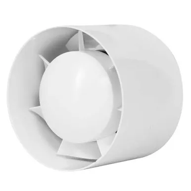 VENTILAATOR EUROPLAST E-EXTRA D-125MM TAIMERIGA VALGE