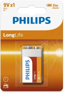 PATAREI PHILIPS LONGLIFE 9V/6F22
