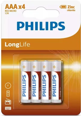 PATAREI PHILIPS LONGLIFE AAA/R03 4TK
