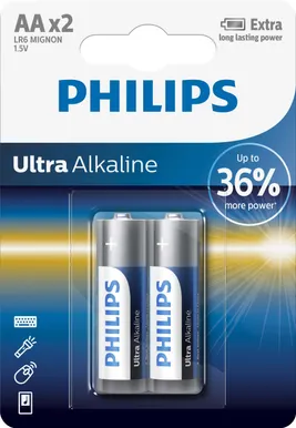 PATAREI PHILIPS ALKALINE AA/LR6 2TK