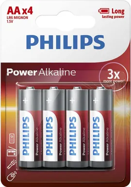 PATAREI PHILIPS ALKALINE AA/LR6 4TK