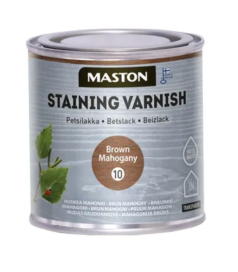 PEITSLAKK MASTON 10 PRUUN MAHAGON 250ML