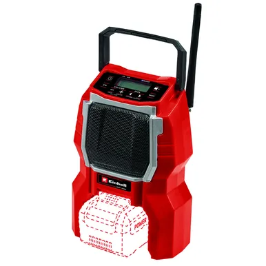 AKURAADIO EINHELL TC-RA 18 LI BT-SOLO AKU JA LAADIJATA
