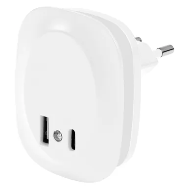 ÖÖVALGUSTI LEDVANCE LUNETTA EDGE USB A&C 3000K VALGE