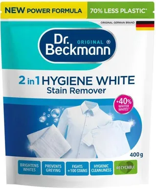PLEKIEEMALDAJA DR BECKMANN HYGIENE WHITE 2IN1, 400G