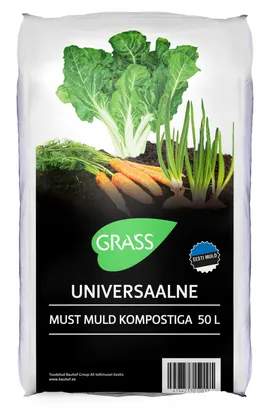UNIVERSAALNE MUST MULD GRASS 50L