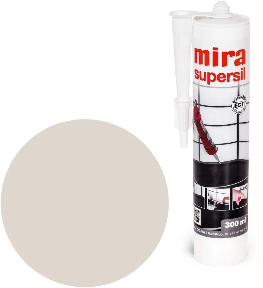 SANITAARSILIKON MIRA SUPERSIL 300ML 114 HELEHALL
