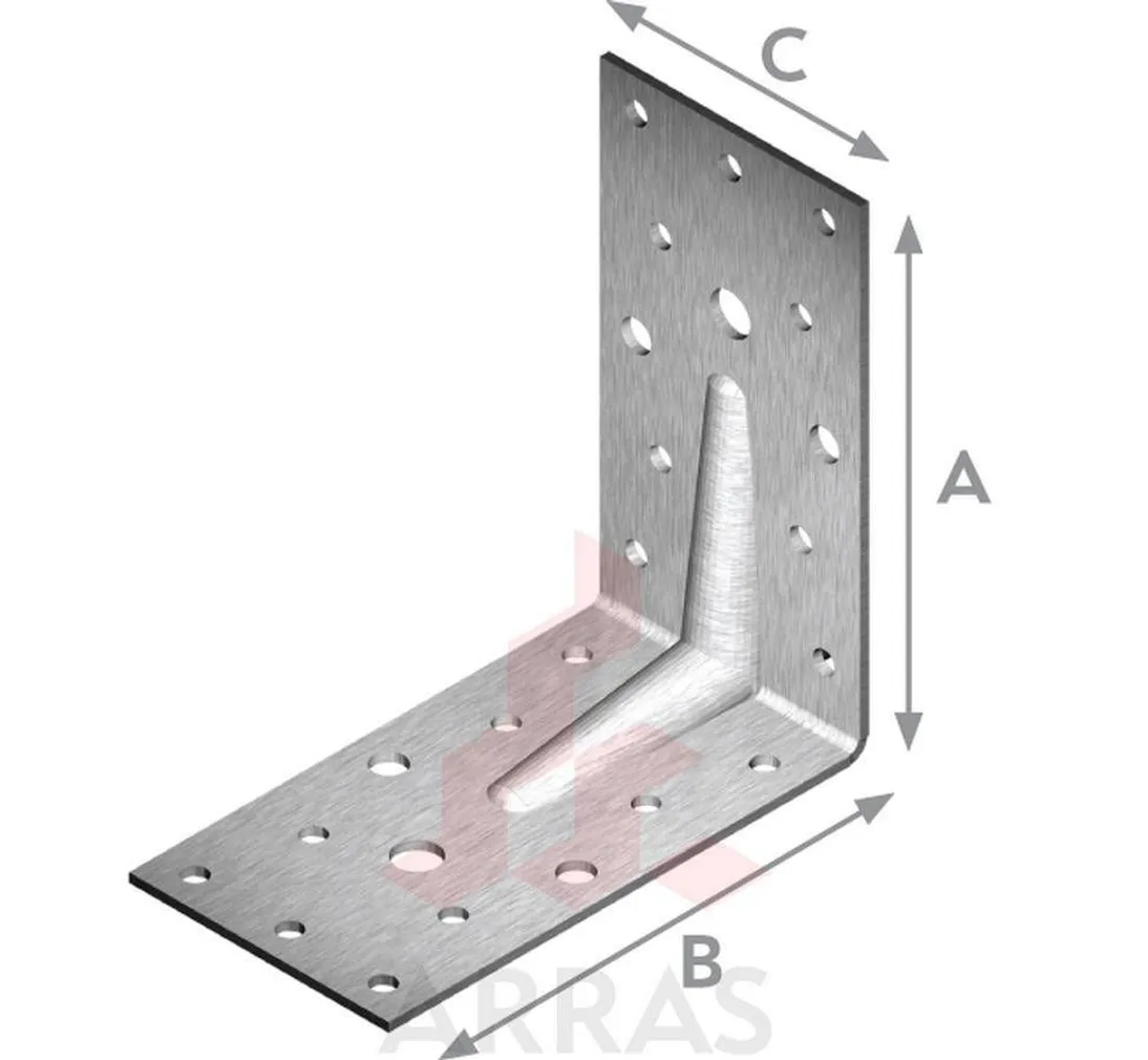 NAELUTUSNURK ARRAS 100X100X55X2,5 ZN (TUGEV)