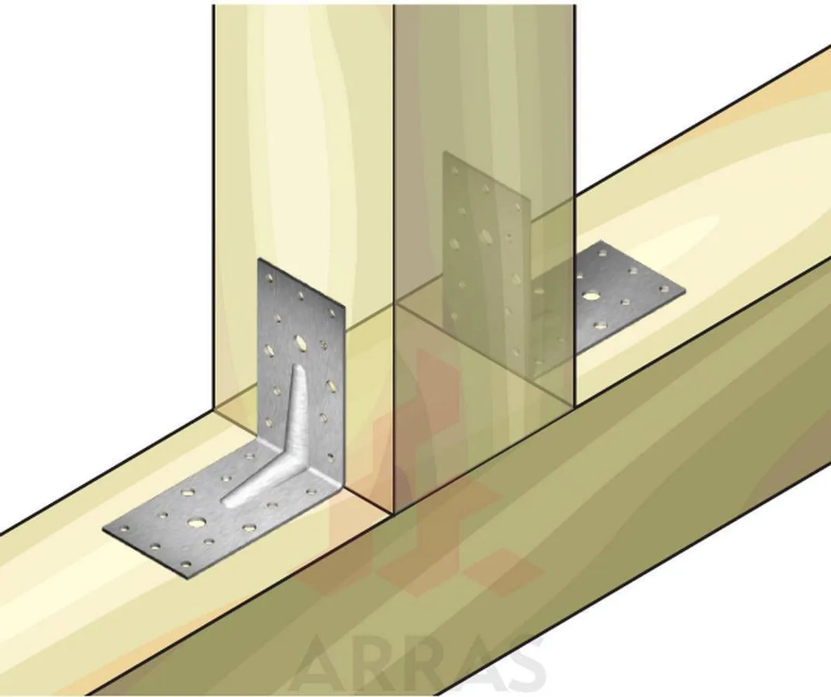 NAELUTUSNURK ARRAS 100X100X55X2,5 ZN (TUGEV)