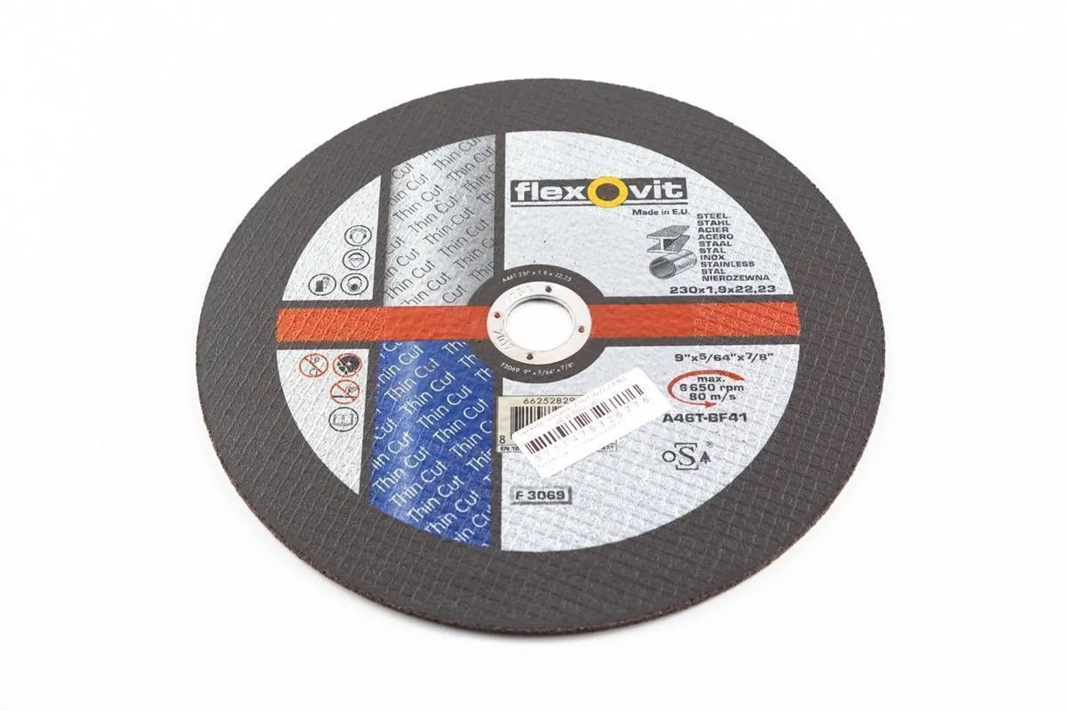 LÕIKEKETAS 230X1,9X22,2 MET.THIN CUT